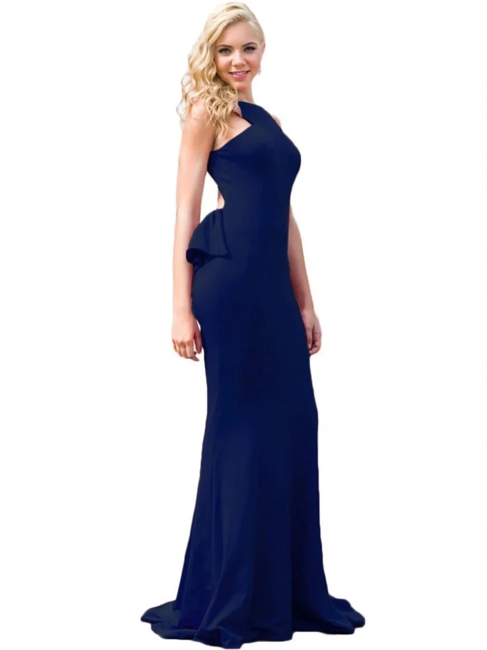 aubergine formal dress Fitted Satin Sleeveless Open Back Eggplant Evening Gown AC370 8 / Eggplant (Purple)